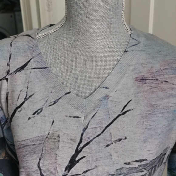 fresh fx Art to Wear abstract  whimsigoth artist long tunic. Size S - Picture 5 of 8